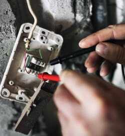 Electrician working