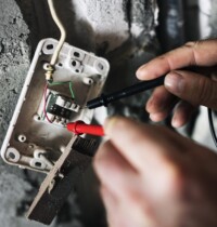 Electrician working